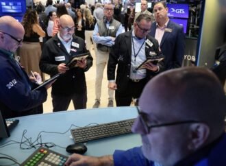 The Dow drops as fears of renewed Middle East fighting send oil soaring