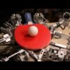 This robot exists solely to bounce ping-pong balls
