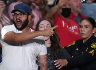 Trump interrupted by protesters as he fights to rally Texas voters behind Paxton in US Senate race