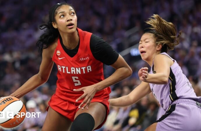 WNBA: Angel Reese stars as Atlanta Dream win first Finals match with victory against Golden State Valkyries
