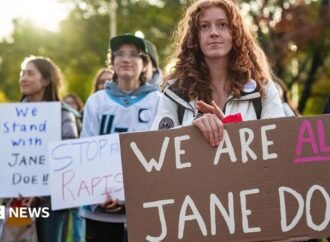 Watch: ‘I am Jane Doe’ protests across US call for end to sexual violence