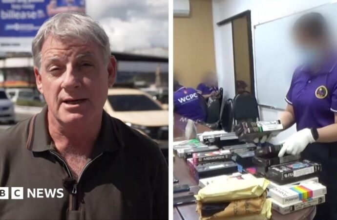 Watch: VHS tapes and computers handed to police as Thomas Markle is investigated