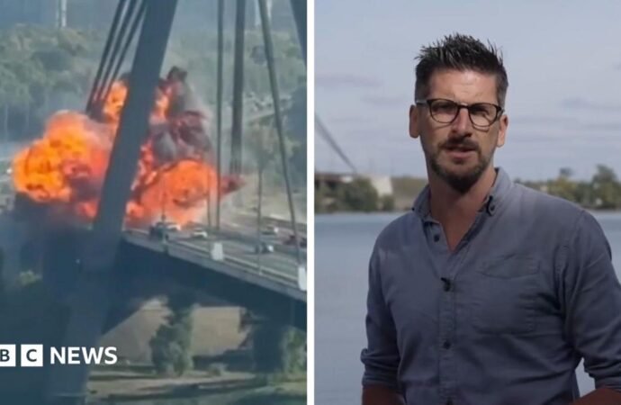 Watch: What we know about Russian strikes on Kyiv bridges