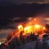 Watch as fire engulfs Hitler’s mountaintop Eagle’s Nest retreat