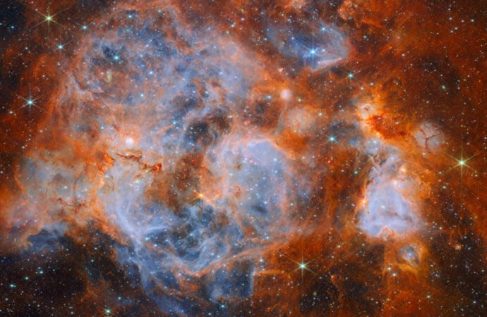 Webb Sees Turbulent Star Nursery – NASA