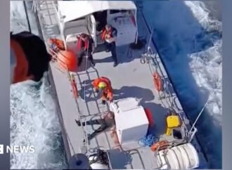 Zelensky condemns ‘horrific’ Russian strike on boat carrying corn in Black Sea