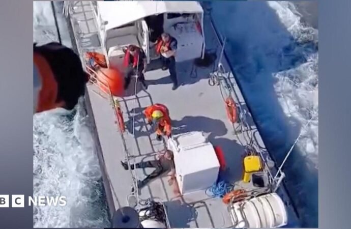 Zelensky condemns ‘horrific’ Russian strike on boat carrying corn in Black Sea