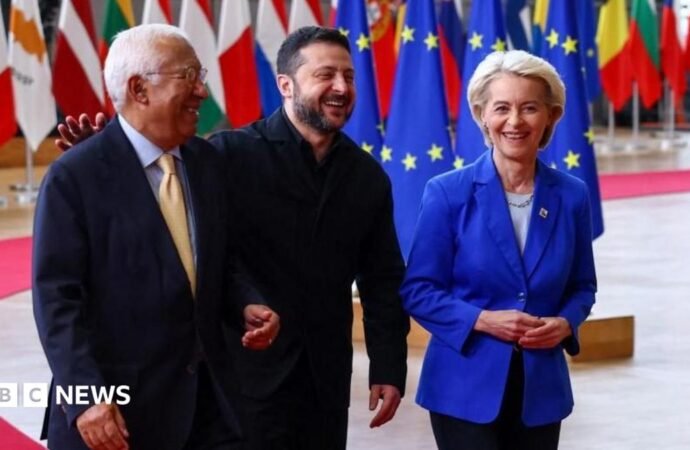 Zelensky rallies EU support as Trump says Ukraine leader ‘more difficult to deal with than Putin’
