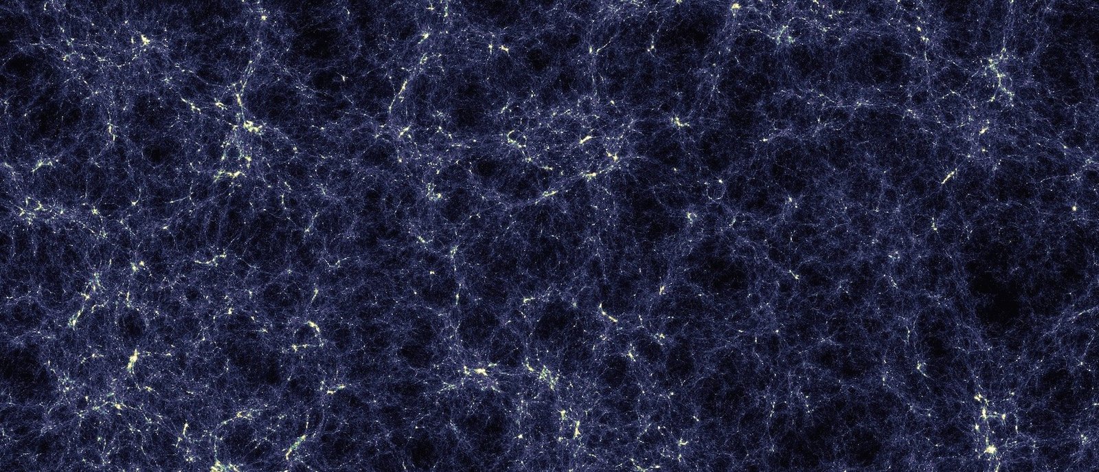 The cosmic web structure as simulated by Lumina. Image: Oliver Zier, Center for Astrophysics | Harvard & Smithsonian.